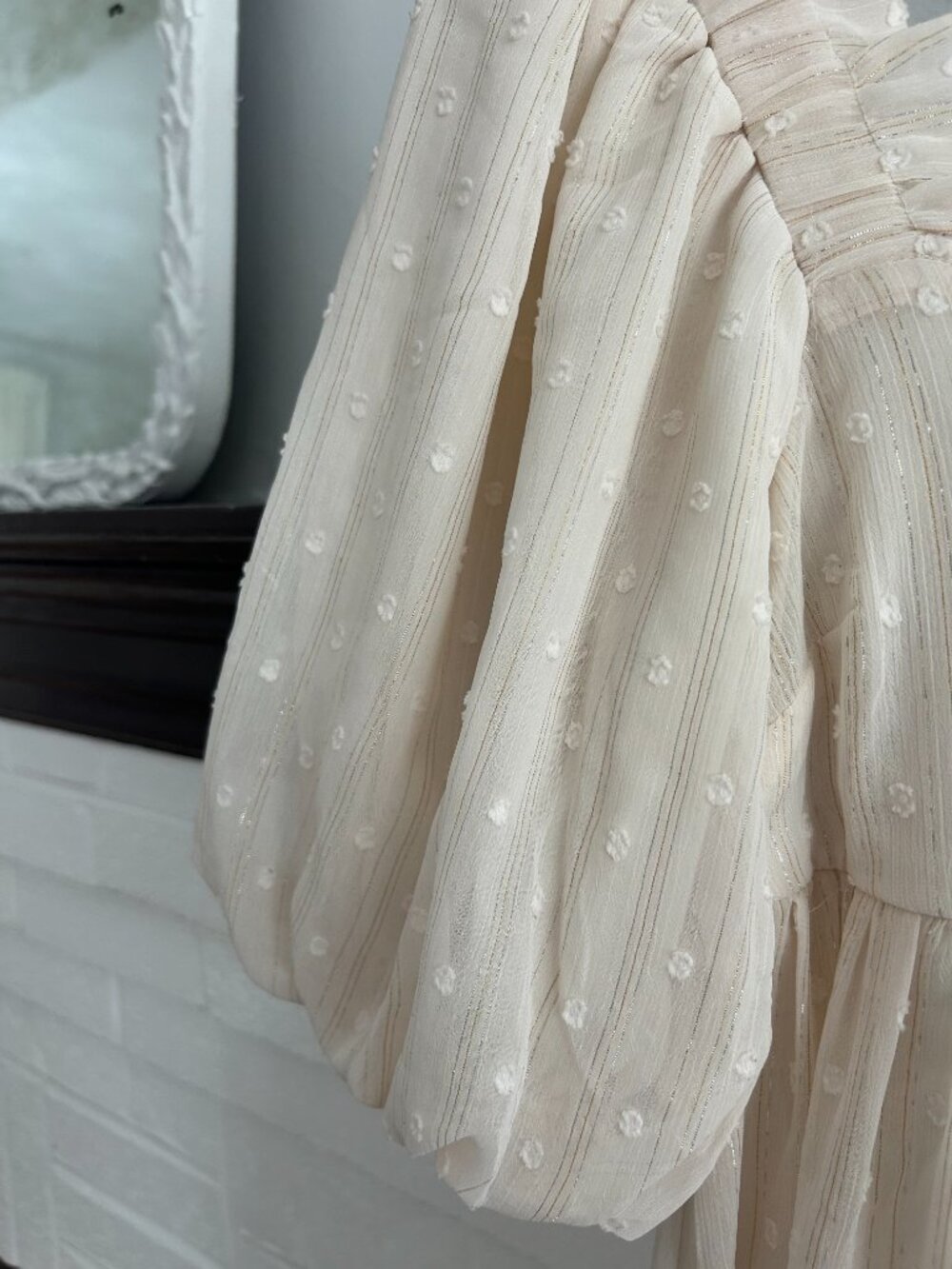 By The River Maxi Cream Dress Size S - Picture 5 of 7